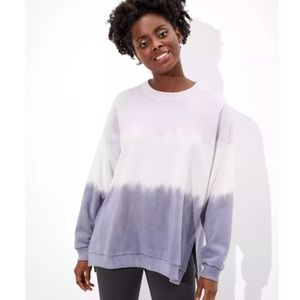Aerie purple ombré oversized sweatshirt